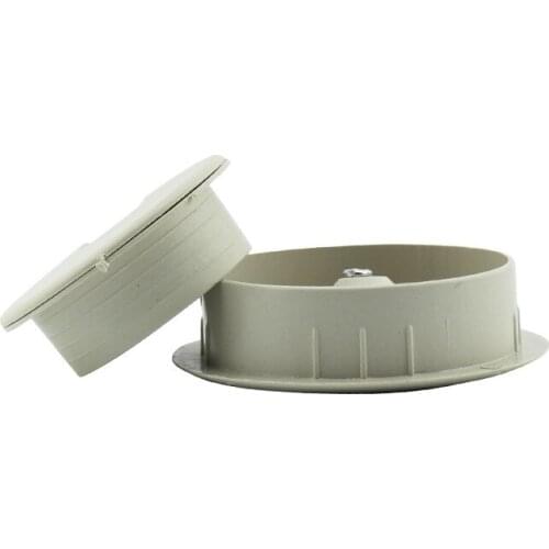 2Pcs Desk Wire Hole Cover Base Computer Grommet Table Cable Outlet Port Surface Line Box Furniture Hardwar