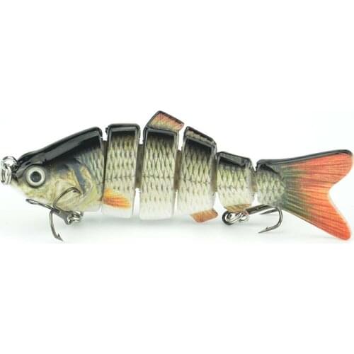 6 Segments 10cm 20g Lifelike Fishing Lure beat Wobblers Hard Bait Lure Carp Fishing Tackle with Treble Hooks Swimbait Pesca