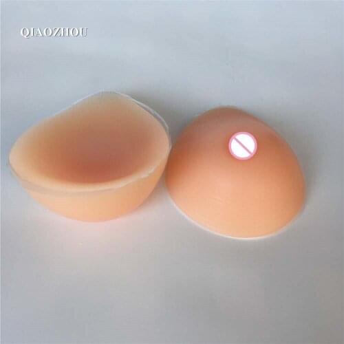 700g teardrop shape crossdresser breast forms pad cd false breast with realistic little tits soft silicon