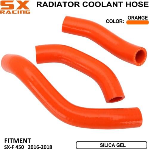 Motorcycle Cooling Accessories Water Pipe Silicone Radiator Coolant Hose For KTM SXF450 SX-F450 SXF 450 2016 2017 2018