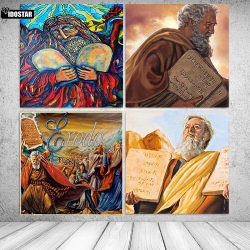 Diamond Embroidery Jewish Mose New arrival Diamond Painting religion Square full Rhinestone Pasted Needlework decor Diamond mosa