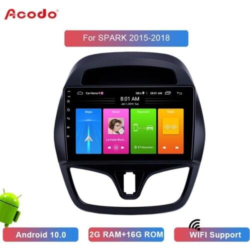 ACODO 2+16G Android 10.0 Car Radio Multimedia Player For Chevrolet SPARK 2015-2018 Navigation GPS 2 din