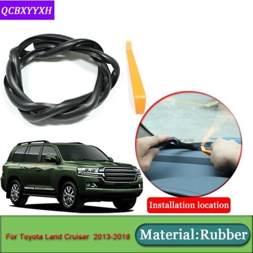 Car-styling For Toyota Land Cruiser 2013-2018 Anti-Noise Soundproof Dustproof Car Dashboard Windshield Sealing Strips Accessory