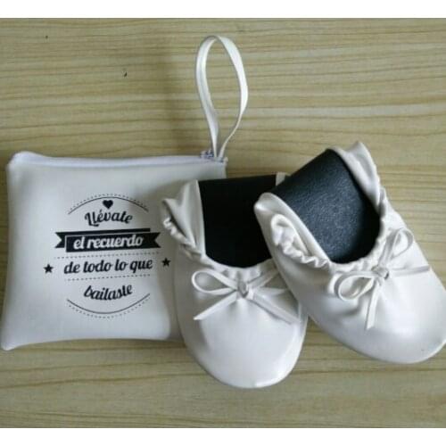 Free shipping ! Cute flexible ladies ballet flats folding shoes fold up ballet after party dance of wedding