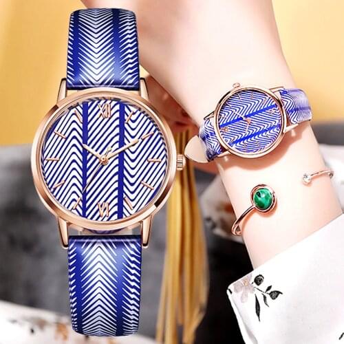 Casual Women Romantic Spiral Wrist Watch Bracelet Leather Colorful Designer Ladies Clock Simple Dress Gfit Montre Femme