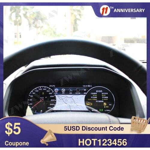 Android 9.0 Digital Cluster Virtual Cockpit For TOYOTA LAND CRUISER Prado 150 2010-2020 Dashboard Speed Screen Multimedia Player