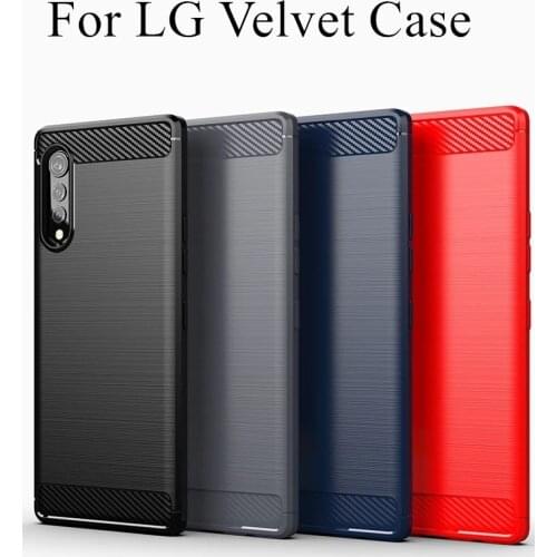 For LG Velvet 5G Case Cover For LG Velvet 5G Case Capa Soft Silicone Phone Bumper Cover For LG Velvet Shell
