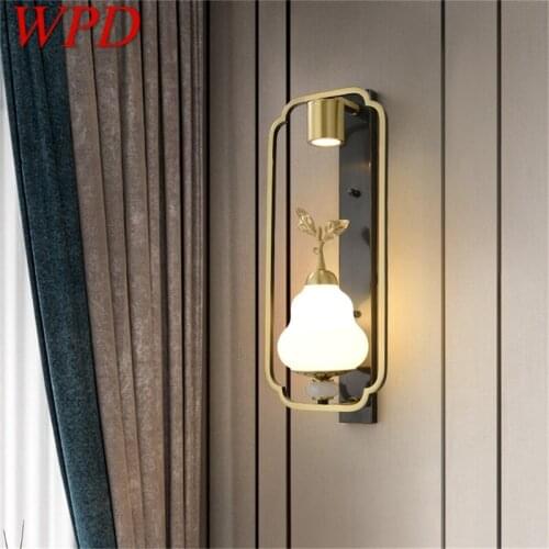 WPD Copper Home Wall Lamps Fixture Indoor Contemporary Luxury Design Sconce Light For Living Room Corridor