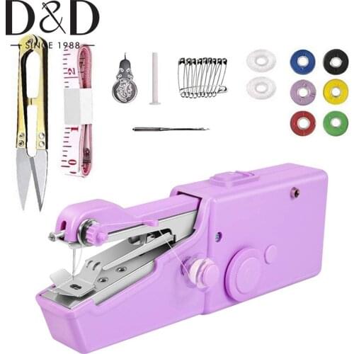 Handheld Sewing Machine Mini Electric Portable Sewing Machine Quick Sewing Repairing Tools Stitch for Fabric Clothing