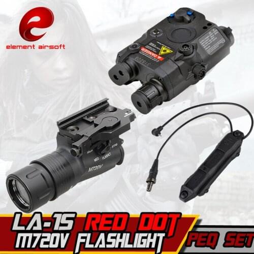 Element M720V Hunting Flashlight linterna LA-15 Laser PEQ Augmented Pressure Mount Double Control Switch tactical Weapon Lights