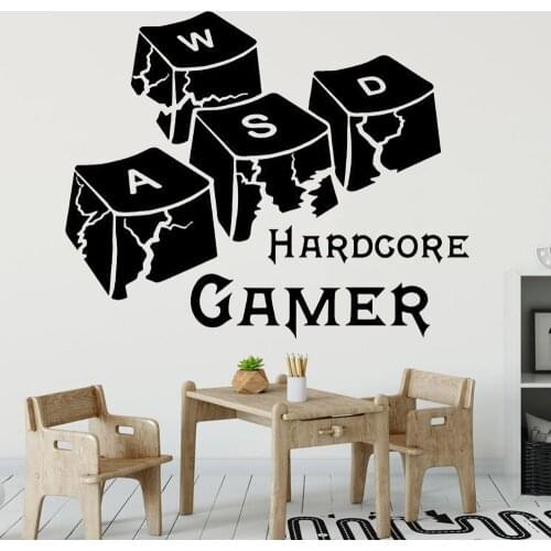 Gaming Controller Wall Stickers Living Room Game Room Art Decor Modern Gamer Vinyl Wall Decals Kids Bedroom Decoration Z021
