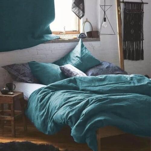 4 Pcs Fitted Flat Sheets Set 100% Hemp Bedding Set Australian Queen Size Gray Blue Pink Ginger Yellow White Colors Customize