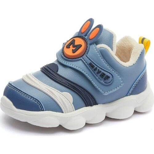 Boys shoes girls sneakers warm childrens sports shoes Plus cotton shoes girls breathable mesh baby shoes casual sports shoes