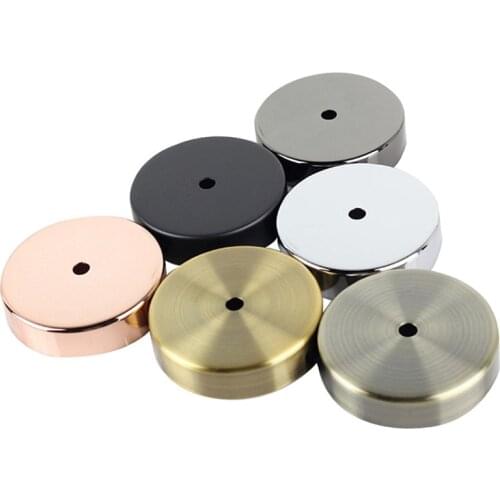Ceiling Plate Round Black Silver Bronze 8/10/12/15cm Vintage Disc Light Accessories Tray For Pendant Lamp&Wall Light Lamp Base