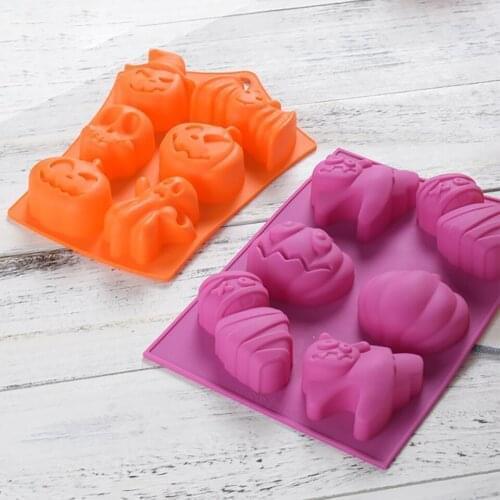 Kitchen Baking Tools Pumpkin Demon Bat Halloween Model Cake Baking Mold Refrigerator Ice Cream Mold