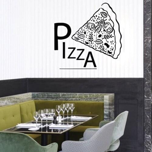 Kitchen Pizza Decal Restaurant Sticker Posters Vinyl Wall Decals Pegatina Quadro Parede Decor Mural Pizza Sticker
