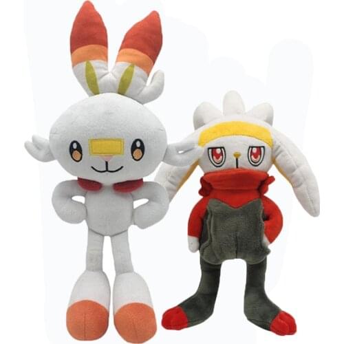 28/36CM Kawaii Scorbunny Plush Doll Cartoon Rabbit Peluches Toy soft Animal Stuffed Toy for Kids Birthday Christmas Gifts