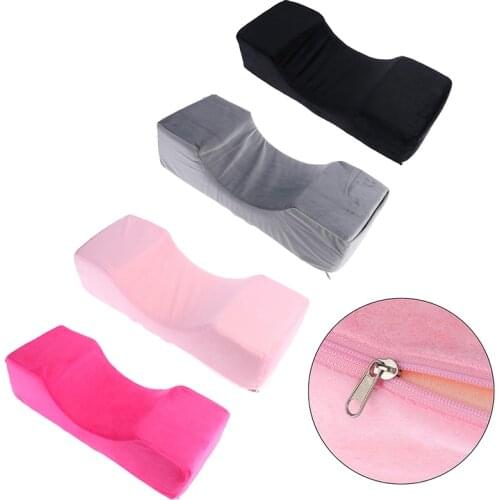 Lash Pillow Neck Support Eyelash Pillow Soft Grafting Eyelashes Memory Foam Eyelash Extension Pillow With Pocket Makeup Salon