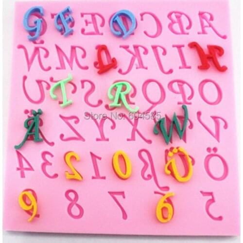 Silicone double sugar cake mould soap mould silicone 3 d die lace die alphanumeric