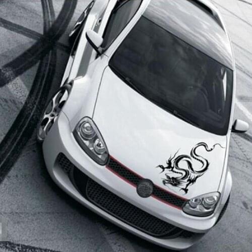 Reflective Dragon Totem Scratching Car Stickers Decals Full Body Car Head Styling Sticker Outdoor Car Stickers