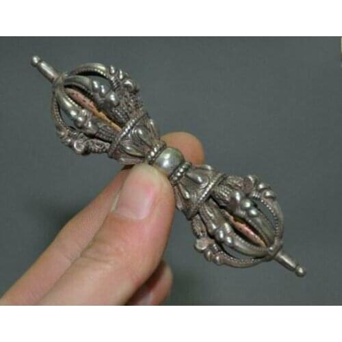 Tibet Tantra Buddhism Tibetan Silver Dorje Vajra Dorje Phurpa Dagger Talisman