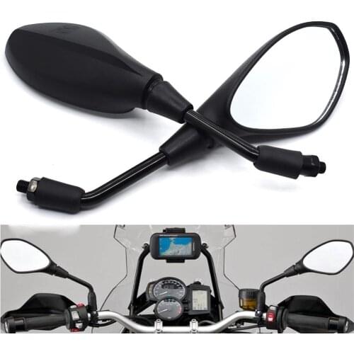 Universal 10mm Motorcycle Rearview Mirror Left&Right Rear View Mirrors For Yamaha FZ1 FAZER FZ6 FZ6R FZ8 XJ6 MT-07 MT-09 FZ-09