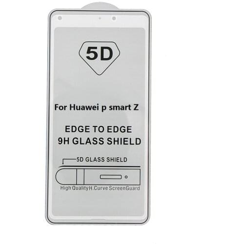 50pcs/lot 5D Full Cover Tempered Glass Screen Protector For Huawei P smart Z Honor 8S enjoy 9s 9e plus Y9 Y7 Y6 y5 prime 2019