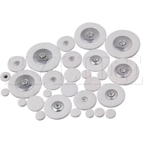 Bb Saxophone Replacement Woodwind White Leather Pads