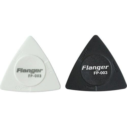 10pcs Flanger Triangle-Guitar picks 1.0 0.75 0.5 mm Thickness in PC + ABS Material Antislip Style Picks