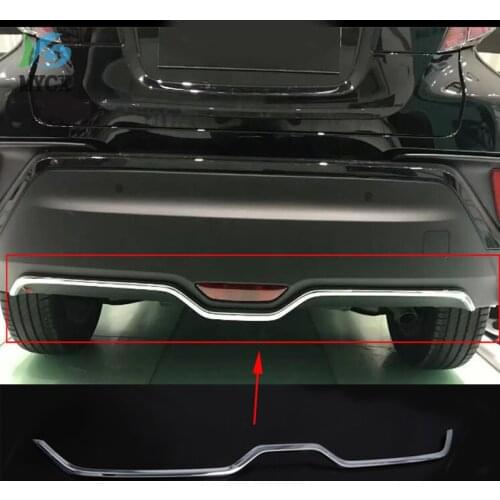 2016 2017 2018 For Toyota C-HR CHR C HR Stainless Rear Trunk Boot Tailgate Door Lid Cover Molding Trim Protectors Car accessory