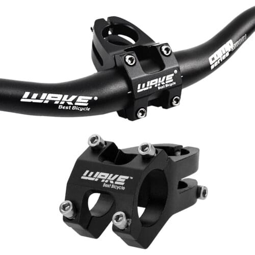 31.8MM Cycling Aluminium Alloy Bike Handlebar Stem + 160MM Bike Cycling Bicycle Floating Disc Rotor 6 Bolts Disc Brake Rotor