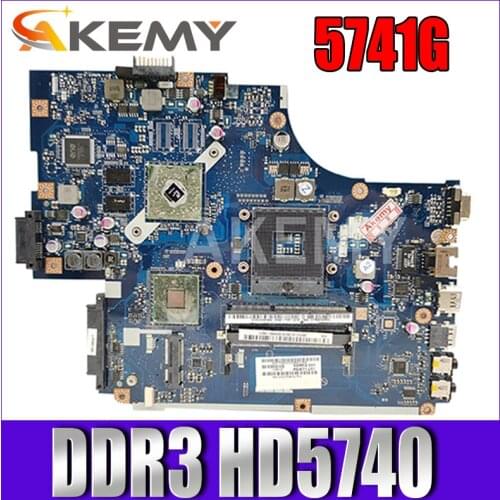 Akemy For Acer aspire 5741 5741G Laptop Motherboard MBWJR02001 NEW70 LA-5891P HM55 DDR3 HD5740 Free CPU