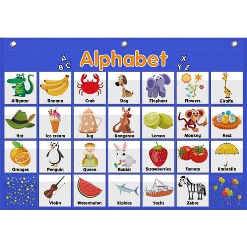 Alphabet Pocket Chart,Word Recognition Pocket Chart, ABC Pocket Chart