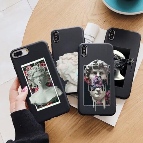 Alternative statue David art fashion Newly TPU Phone Case for iPhone 11pro 12pro max 8 7 6s Plus XS MAX SE XR 12mini soft shell