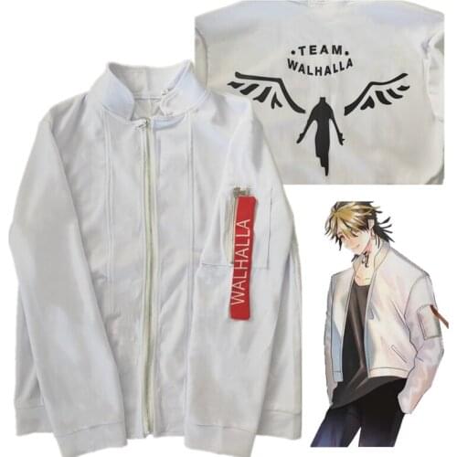 Anime Tokyo Revengers Costumes Kazutora Hanemiya Cosplay White Coat Valhalla Uniform Baseball Coat Mikey Draken Halloween Unisex