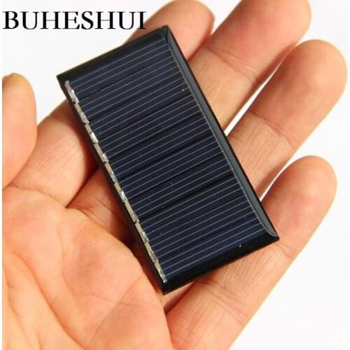 BUHESHUI 5V 50MA Mini Solar Cell Polycrystalline Solar Panel Charger For 3.6V Battery Light Study 60*30MM 30pcs Free Shipping