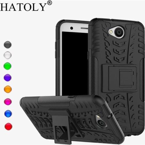 For Cover LG X Power 2 Case Anti-knock Heavy Duty Armor Stand Cover For LG X Power 2 Silicone Phone Bumper Case For LG X Power 2