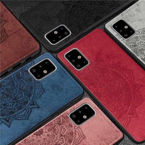 For Samsung Galaxy A71 Case Silicone Rubber Shell Cloth Texture Fashion Phone Cover For Samsung A71 Case for Samsung Galaxy A71