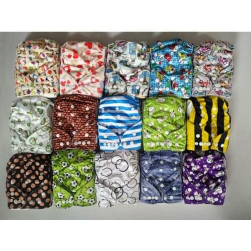 Free Shipping Breathable Fabric Elastic Waist Infant Cloth Diaper Reusuable Nappy Babies nappies With Double Gussets 200 Pcs