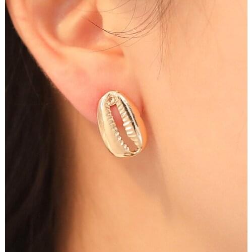 Europe And The United States Contracted Personality Shell Earring Ocean Surf
