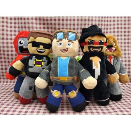 Tube Heroes Dan TDM Jeromeasf & Captain Sparklez SKY Exploding 7"plush 5 PCS