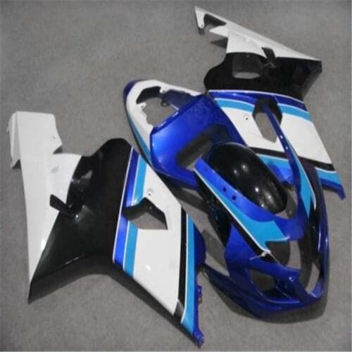 High in blue white Motorcycle Fairing Kit for GSXR 600 750 K4 100%new 04 05 GSXR600 GSXR750 2004 2005 ABS Fairings set