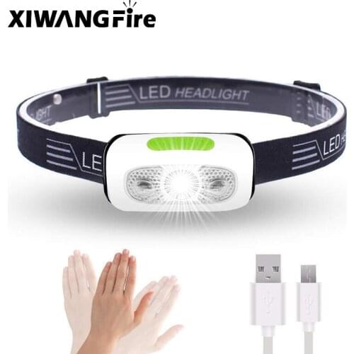 Multifunctional Induction Led Headlight Portable Night Fishing Camping Strong Light Rechargeable Headlight headlamp rechargeable