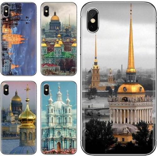 Soft Bag Case st petersburg smolny convent Russia For LG G2 G3 G4 Mini G5 G6 G7 Q6 Q7 Q8 Q9 V10 V20 V30 X Power 2 3 Spirit