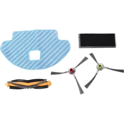 Main Brush Filter Side Brushes Mop Pad Set For Ecovacs Dg3G-Kta Deebot Ozmo 930 Main Brush Filter