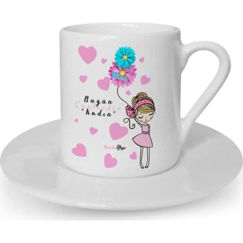 Personalized Custom Women Day Themed Turkish coffee Cup-8