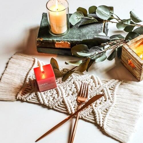 Handmade Braided Tassel Antiskid Insulation Cup Pad Mat Placemat Table Decor