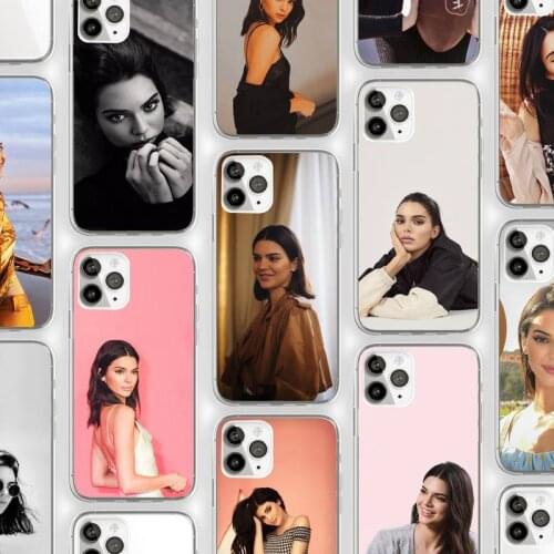 Kendall Jenner American model and actress Phone Cases Transparent For iphone 5 5s 5c se 6 6s 7 8 11 12 plus mini x xs xr pro max