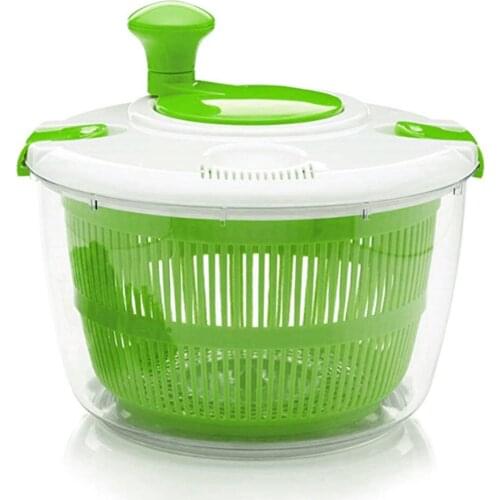 Vegetable Salad Spinner Large Dryer Bowls with Pouring Spout Kitchen Tool CLH@8