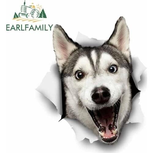 EARLFAMILY 13cm x 11.3cm For Dog DIY Car Stickers Personality Creative Decal Refrigerator Vinyl Material Motorcycle For JDM SUV